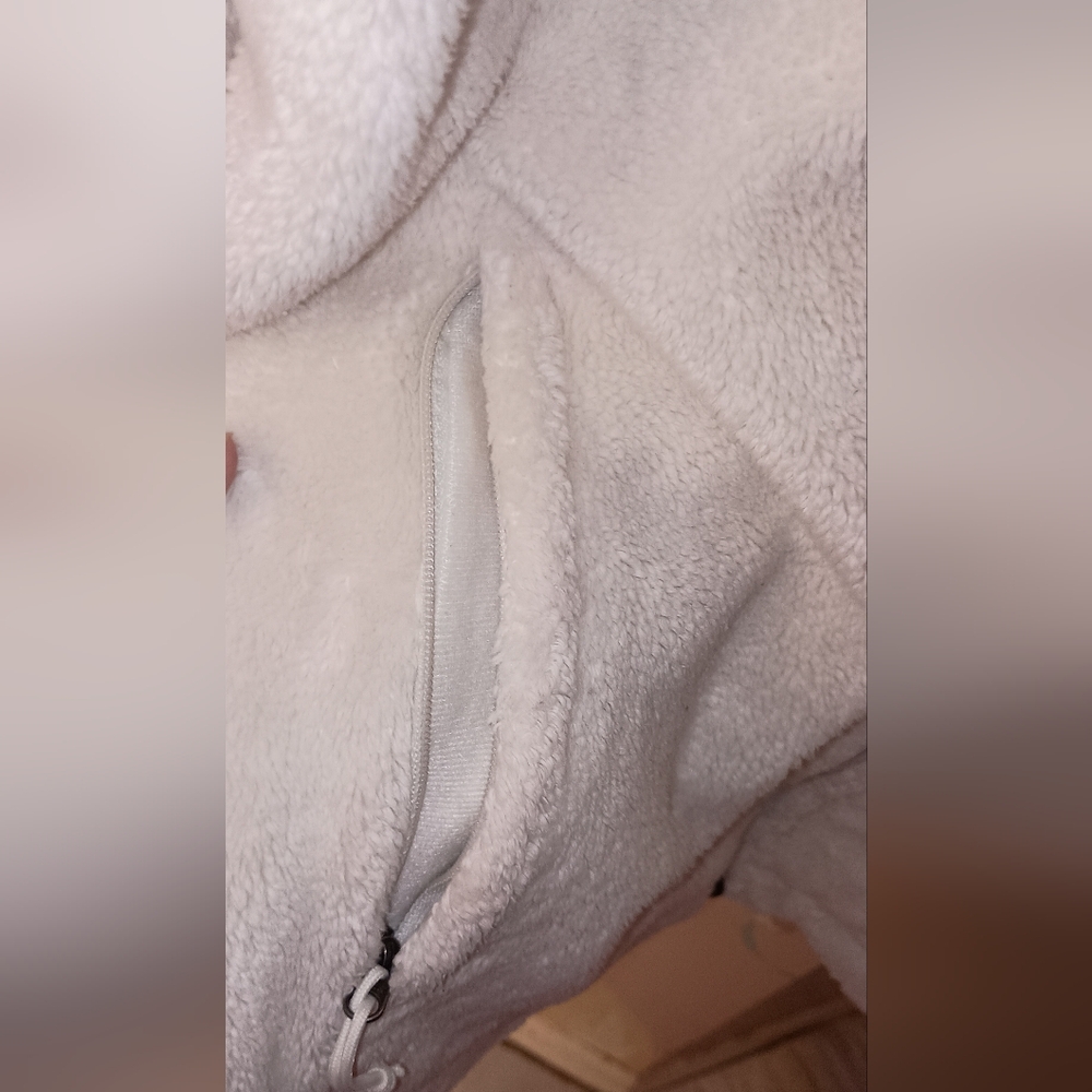 The North Face Cream Thick Fleece Jacket Women's Large - Picture 2 of 6